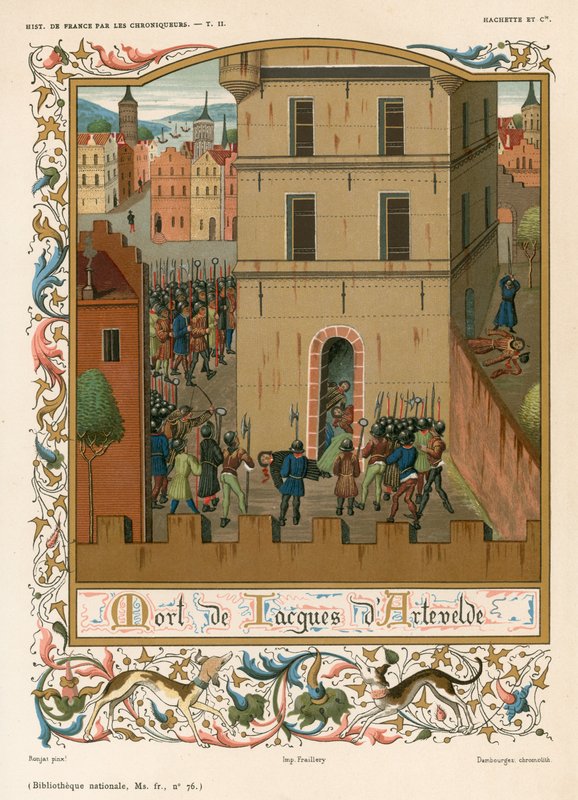 Jacques dArteveldes død av French School