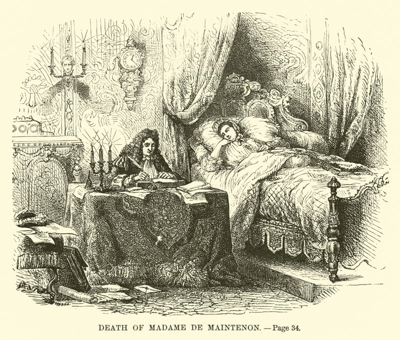 Madame de Maintenons død av French School