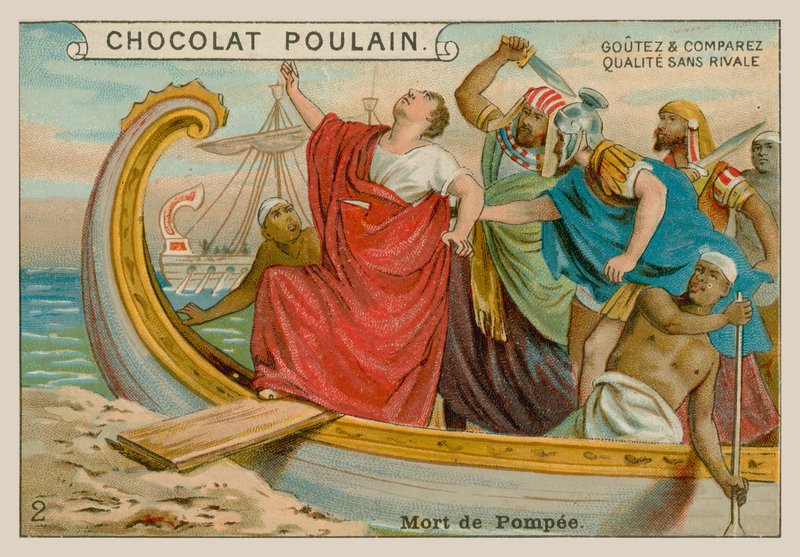 Pompeys død (106–48 f.Kr.) av French School