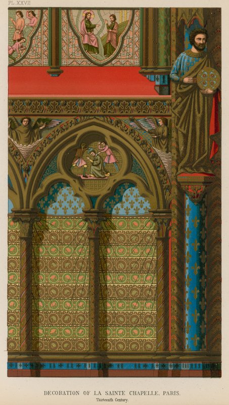 Dekorasjon av Sainte Chapelle, Paris av French School