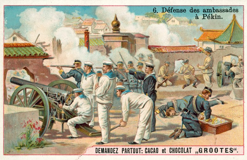 Defence of the International Legations i Beijing, Boxer Rebellion, Kina av French School