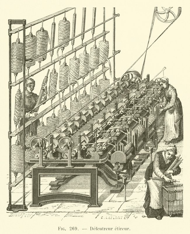 Defeutreur etireur (gravering) av French School
