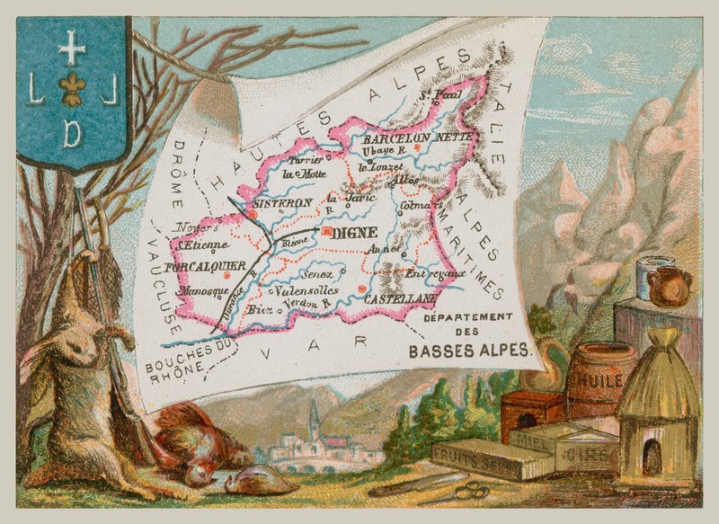 Department of Basses Alpes i Sør-Frankrike av French School