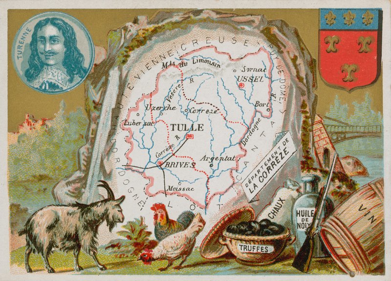 Department of Correze i Sør-Sentral-Frankrike av French School