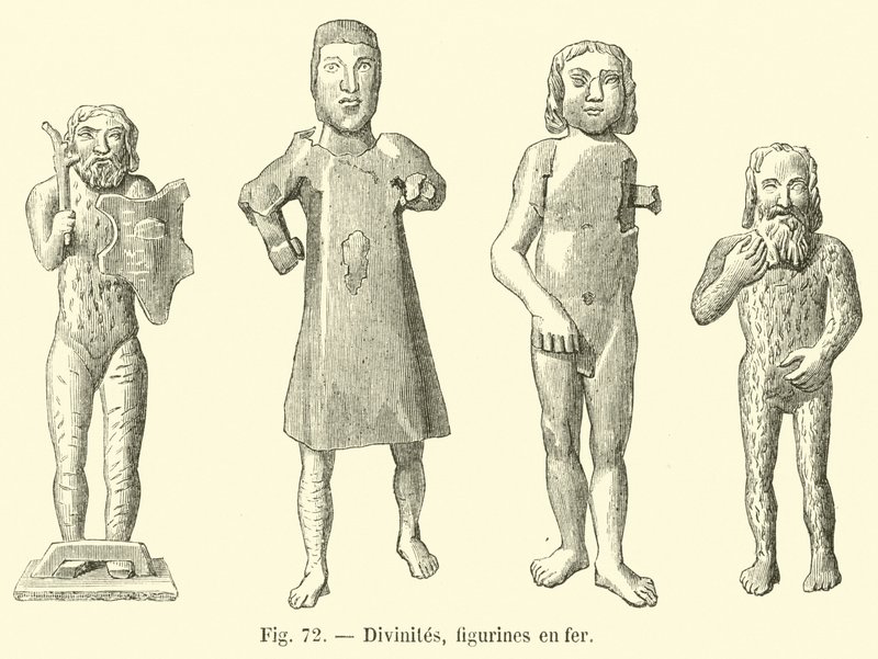 Guddommer, jernfigurer av French School