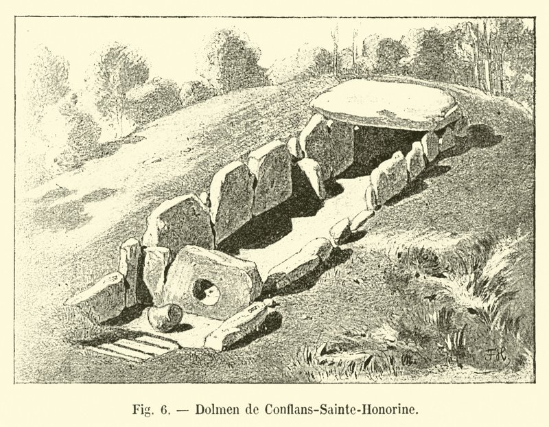 Dolmen fra Conflans-Sainte-Honorine av French School