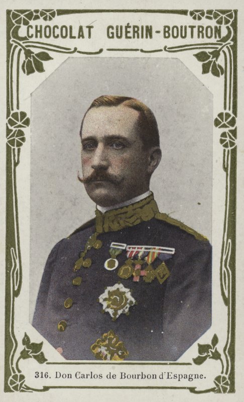 Don Carlos de Bourbon dEspagne (farget bilde) av French School