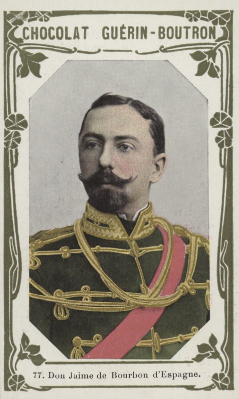 Don Jaime de Bourbon dEspagne (farget bilde) av French School