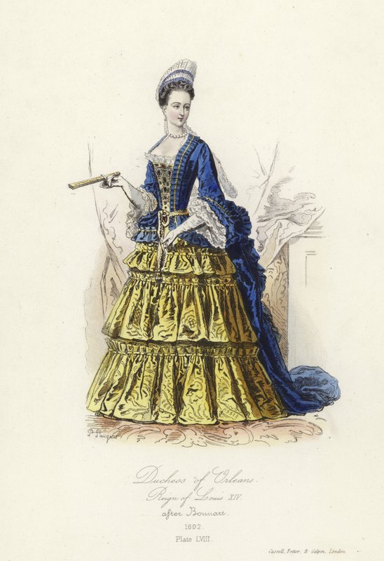 Hertuginne av Orleans, regjering av Louis XIV av Frankrike av French School