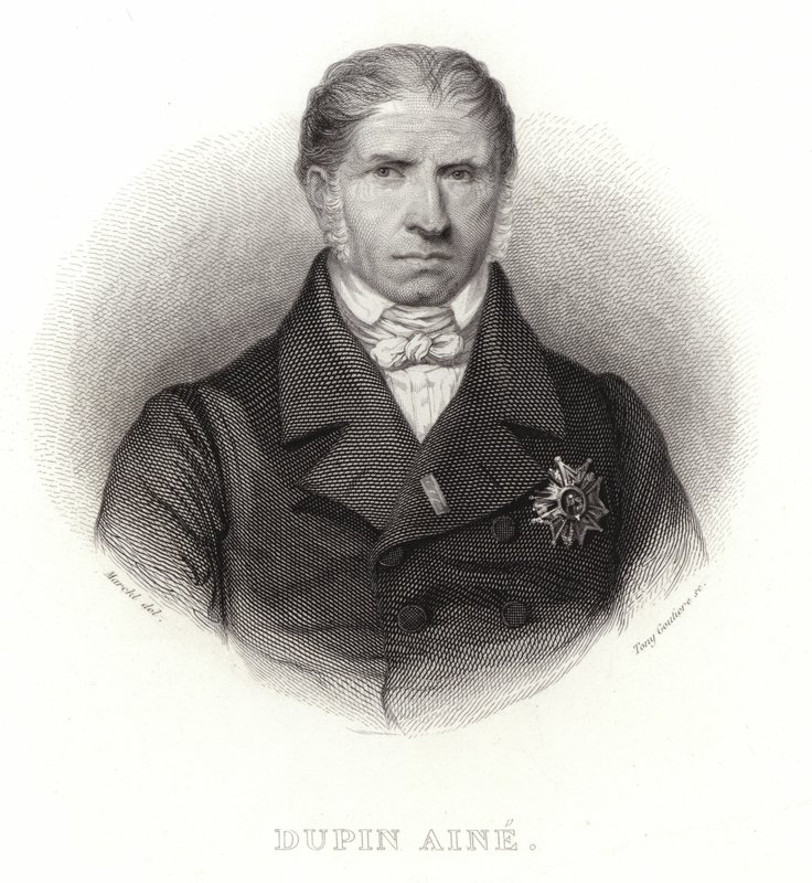 Dupin Aine - fransk politiker og president for Deputertkammeret (1783-1865) av French School