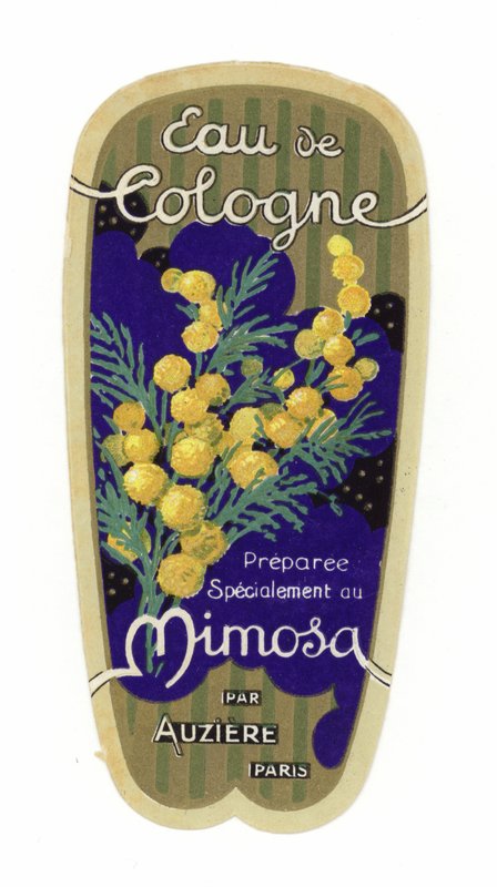 Eau de Cologne-etikett, Mimosa av French School