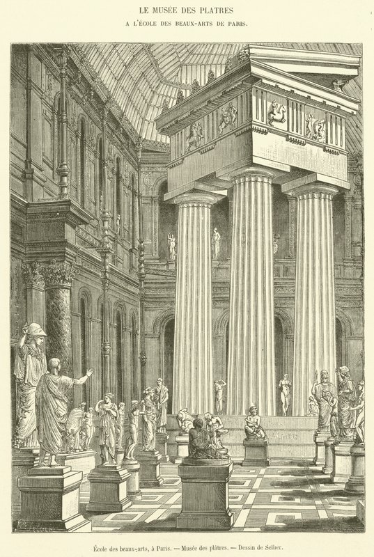 School of Fine Arts, i Paris, Musee des Platres (gravering) av French School