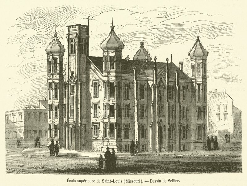 St. Louis High School, Missouri (gravering) av French School