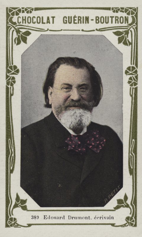 Edouard Drumont, ecrivain (farget bilde) av French School