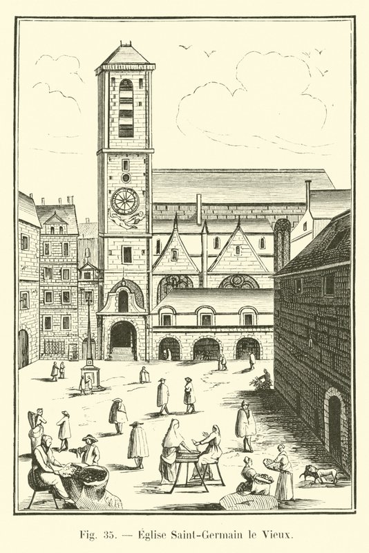 Saint-Germain den gamle kirke av French School