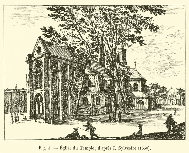 Tempelkirken; etter I Sylvester, 1650 av French School