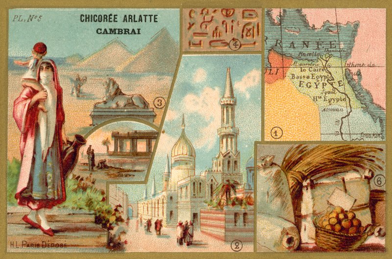 Egypt (chromolitho) av French School