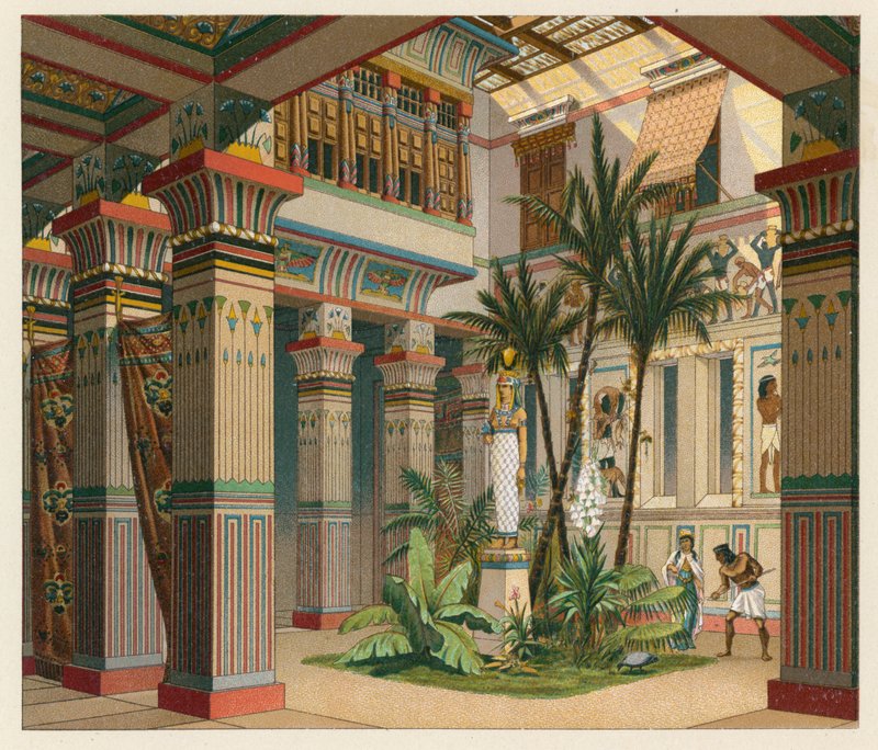 Egyptisk kostyme av French School
