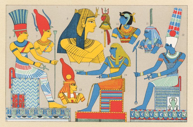 Egyptisk kostyme av French School