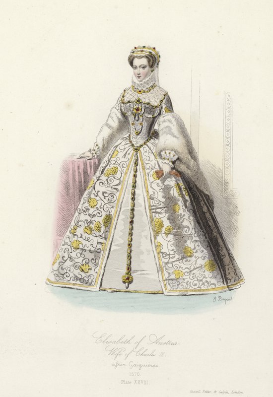 Elisabeth av Østerrike, kone til Charles IX av Frankrike av French School