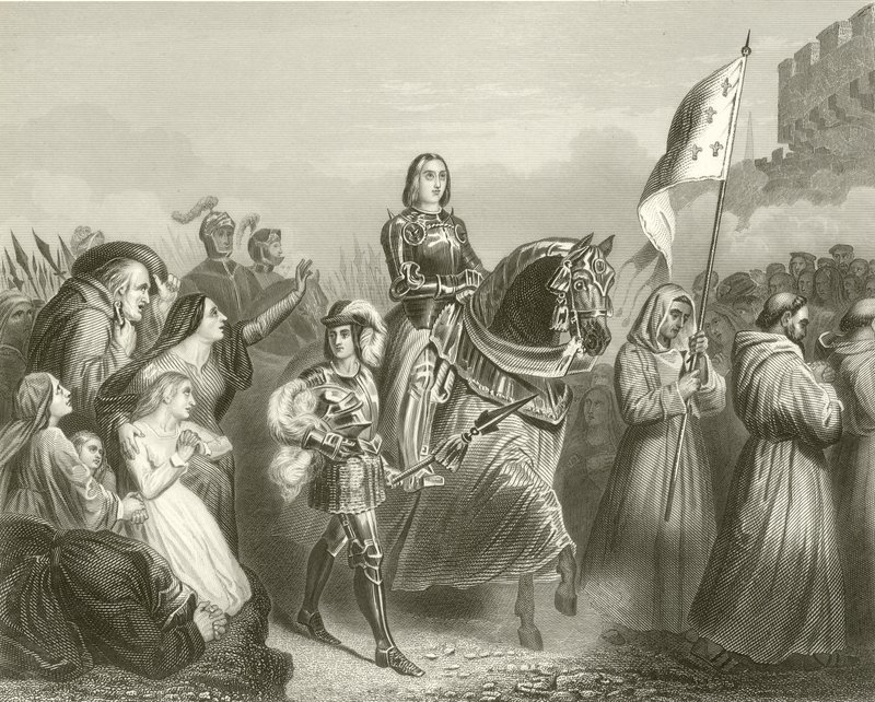 Joan of Arcs inntreden i Orleans, 1429 av French School
