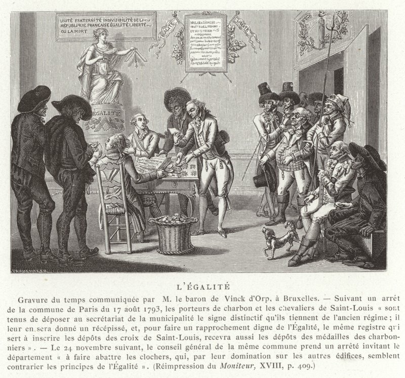 Likhet, fransk revolusjon, 1793 av French School