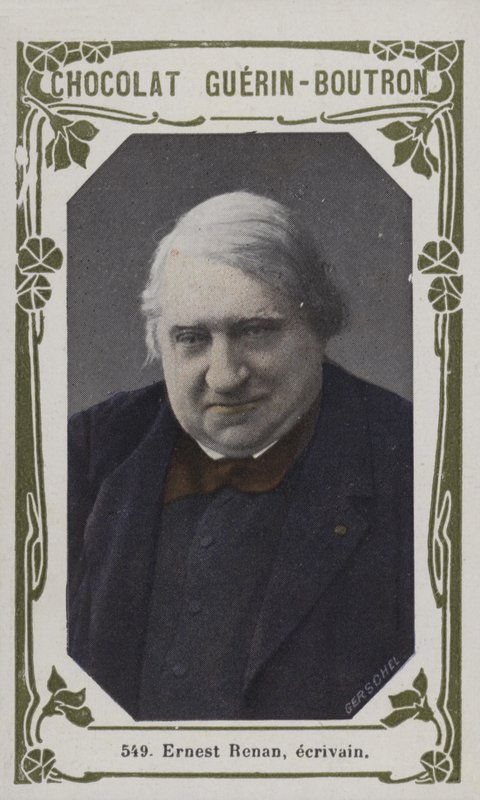 Ernest Renan, ecrivain (farget bilde) av French School