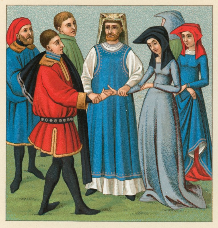 Europa middelalderdrakt av French School