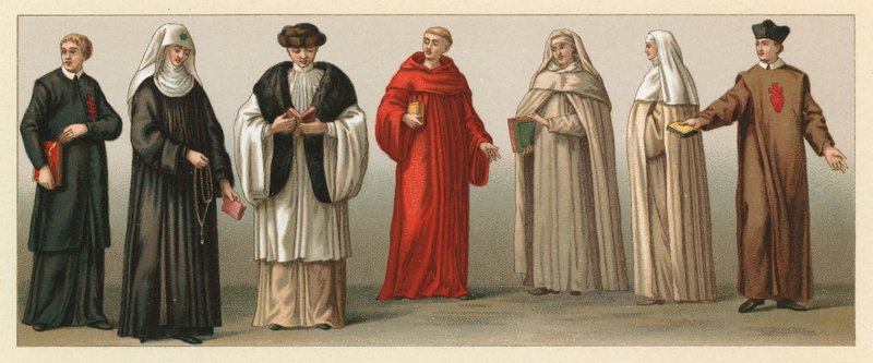 Europa XV-XVIIIth Cent Costume av French School