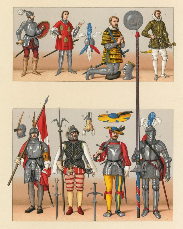 Europe XV-XVIth Cent Costume av French School