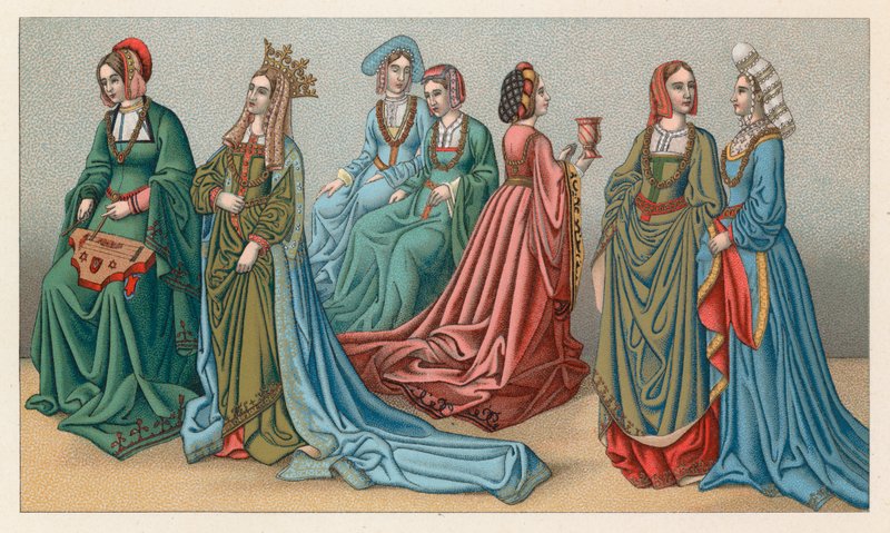 Europe XV-XVIth Cent Costume av French School