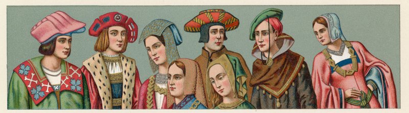 Europe XV-XVIth Cent Costume av French School