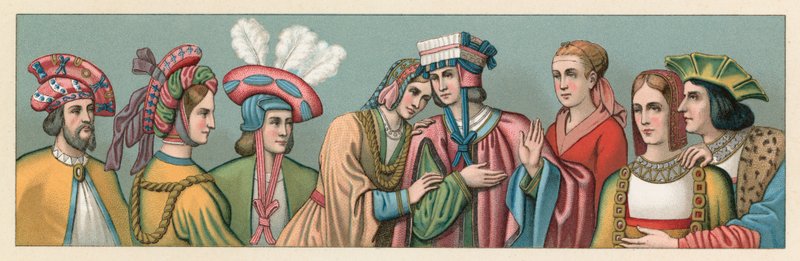 Europe XV-XVIth Cent Costume av French School