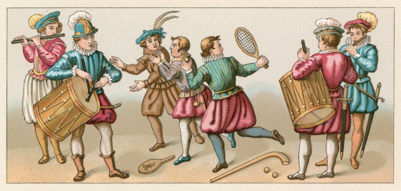 Europe XVIth Cent-kostyme av French School