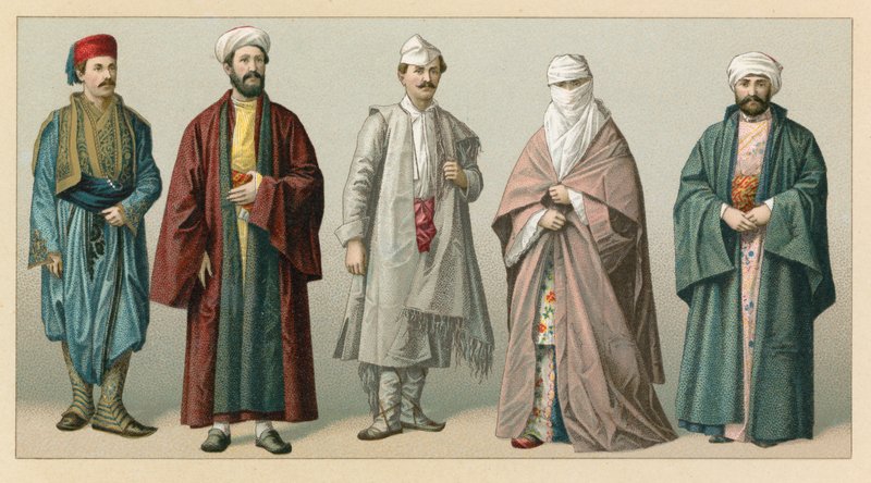 Europeisk Tyrkia-kostyme av French School