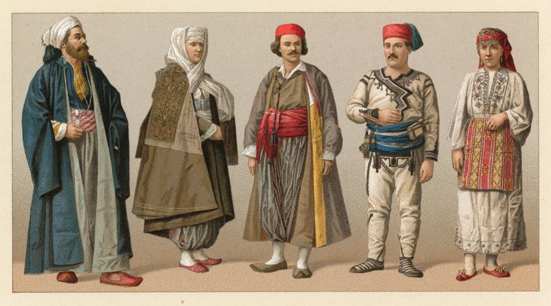 Europeisk Tyrkia-kostyme av French School