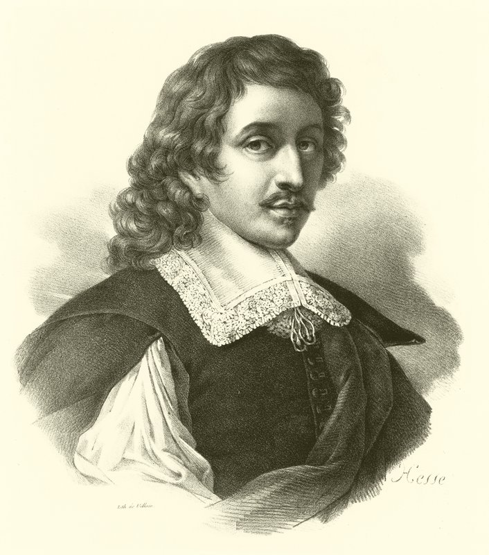Eustache Le Sueur eller Lesueur, portrett (gravering) av French School