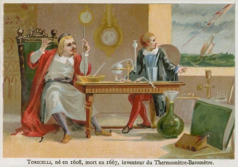Evangelista Torricelli av French School