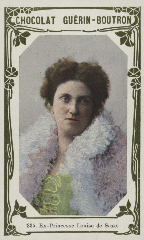 Eks-prinsesse Louise av Sachsen (farget bilde) av French School