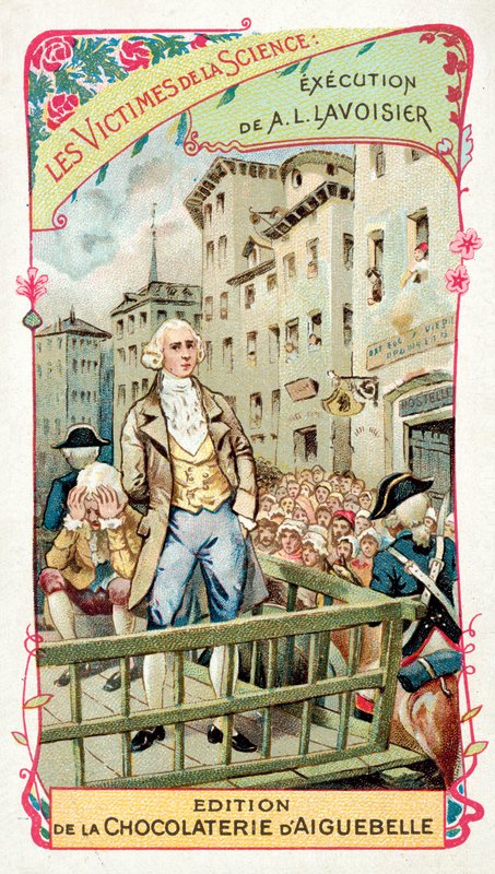Henrettelse av Antoine Lavoisier, 1794 av French School