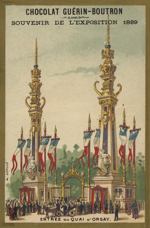 Utstilling 1889 - Sjokoladesuvenir av French School
