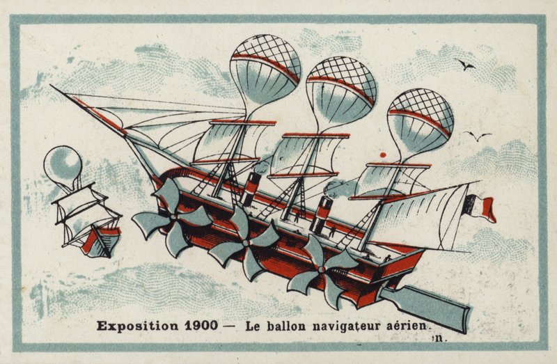 Utstilling 1900 - luftskip av French School