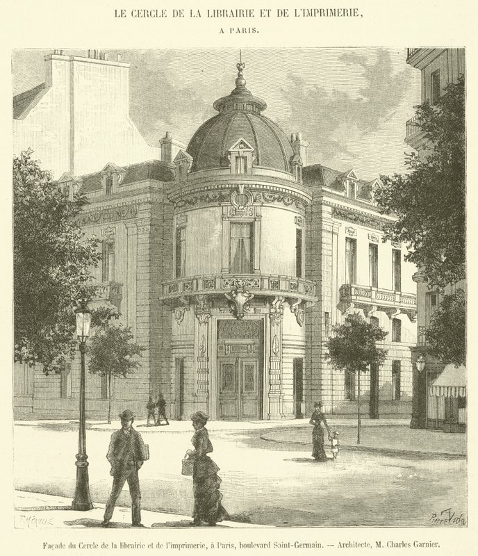 Fasade av Cercle de la Librairie et de l