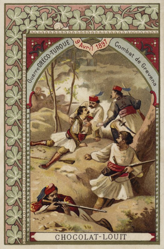 Kamper ved Grevena, gresk-tyrkisk krig, 9. april 1897 av French School