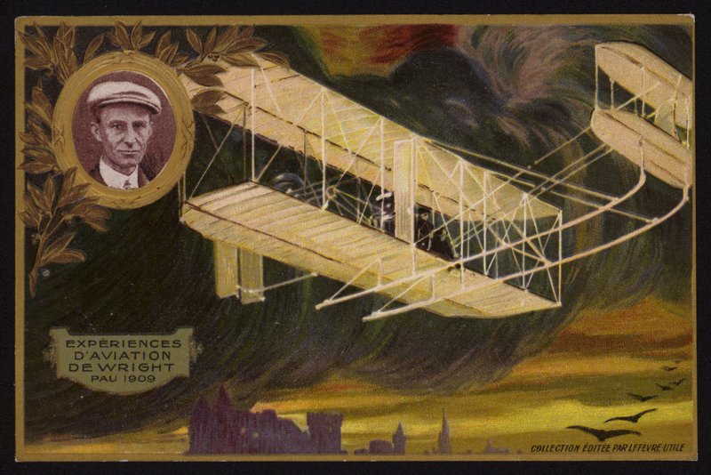Wright-brødrenes fly, Pau, Frankrike av French School