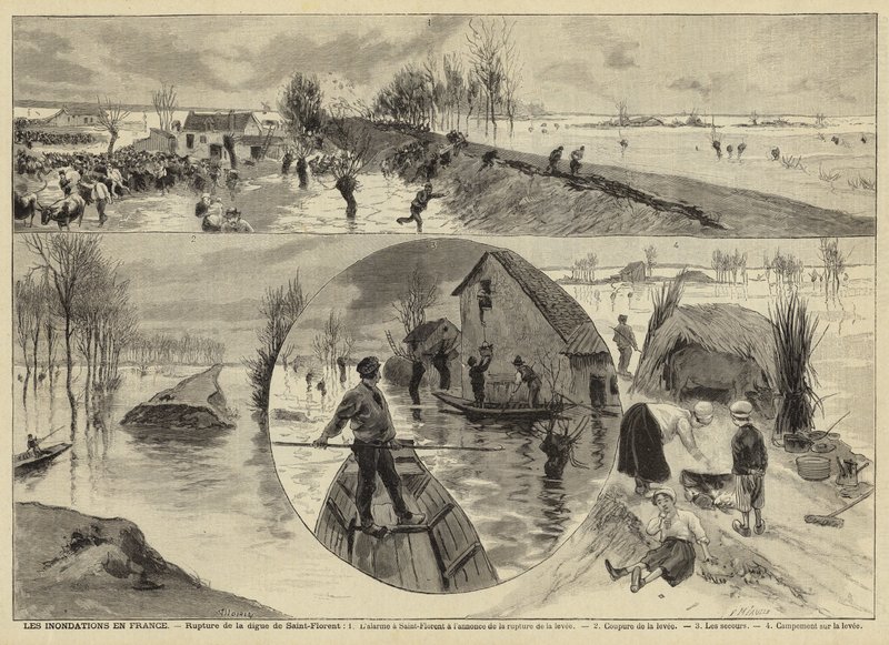 Flom i Frankrike, 1897 av French School