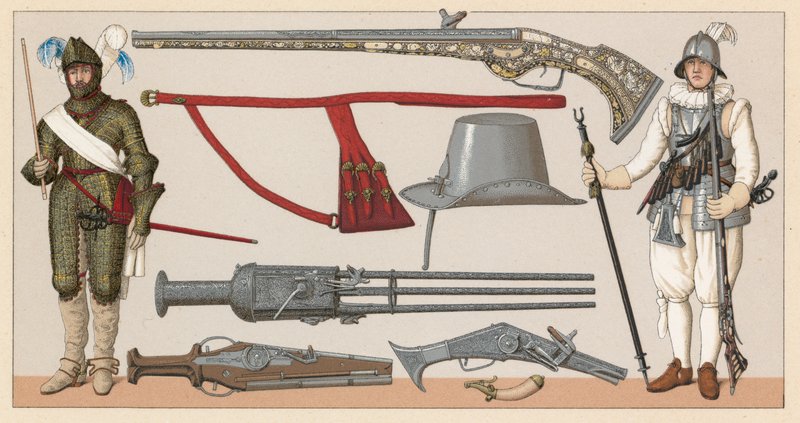Frankrike XVI-XVIIth Cent-kostyme av French School