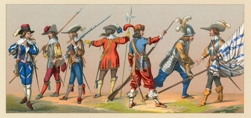 Frankrike XVII-XVIIIth Cent Costume av French School