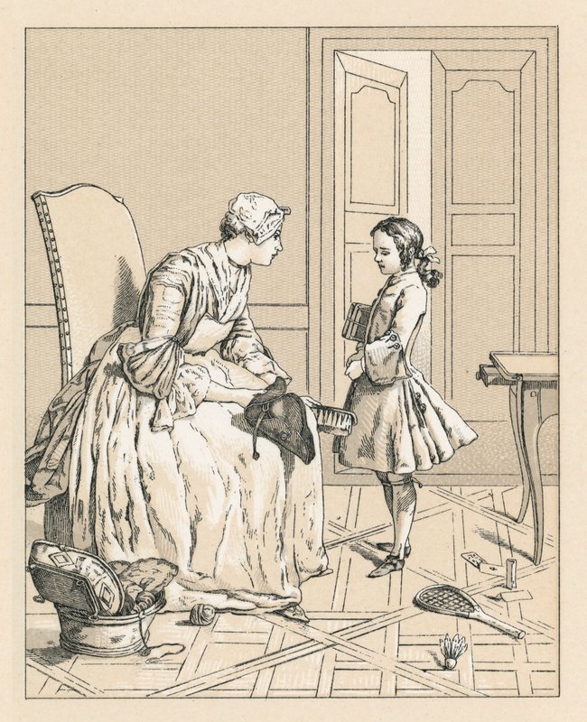Frankrike XVIIIth Cent-kostyme av French School