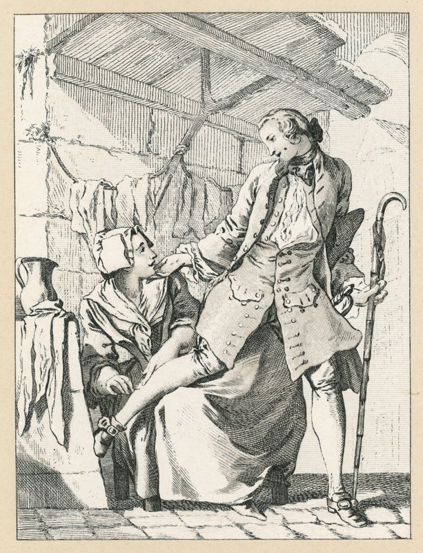 Frankrike XVIIIth Cent-kostyme av French School